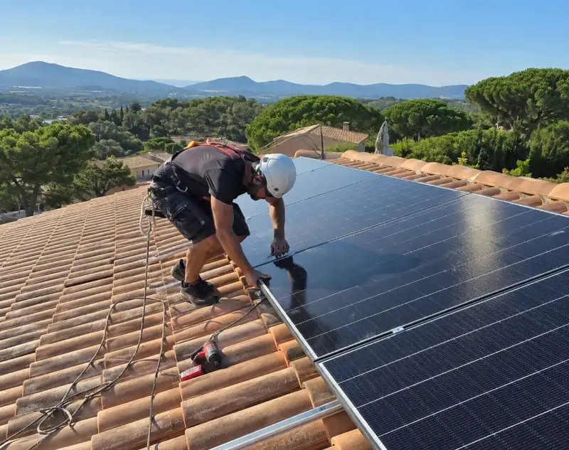 Installateur panneaux solaires Pierrerue — pose photovoltaïque sur toiture