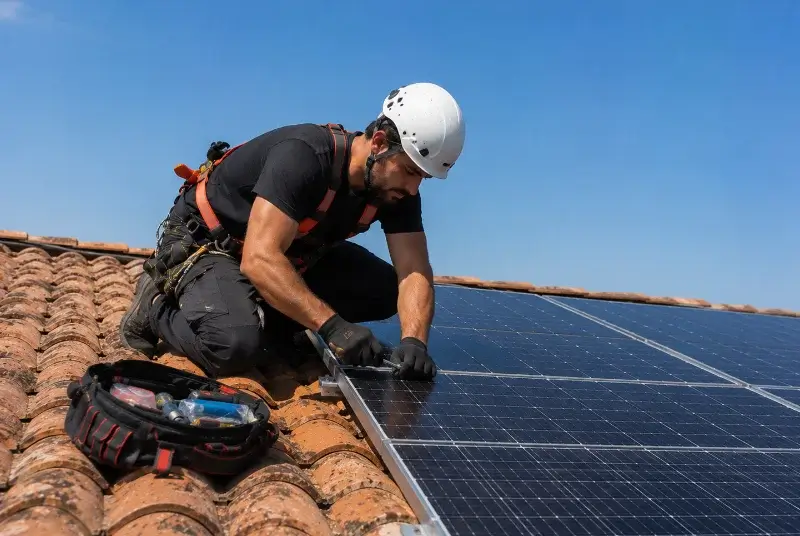 Maintenance et monitoring de panneaux solaires à Pierrerue