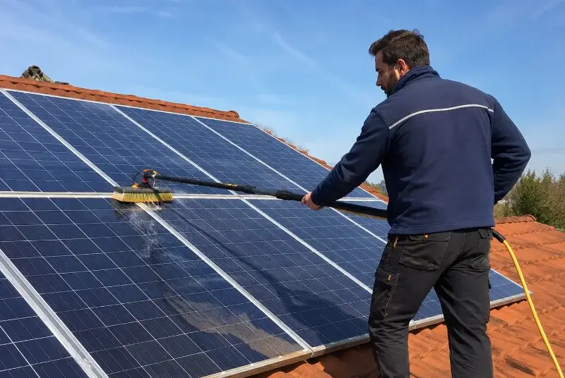 Nettoyage et entretien de panneaux solaires à Pierrerue